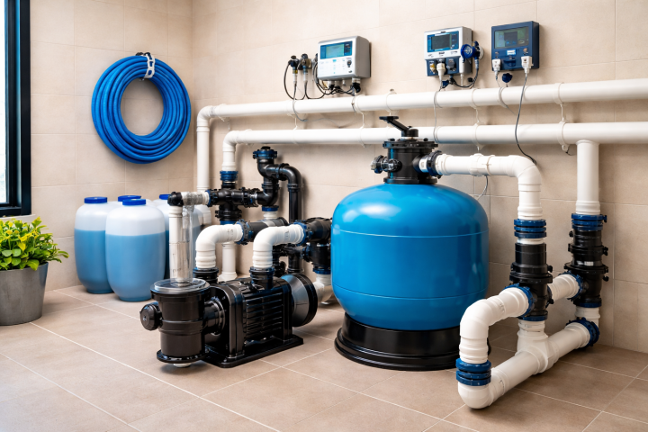 local technique piscine